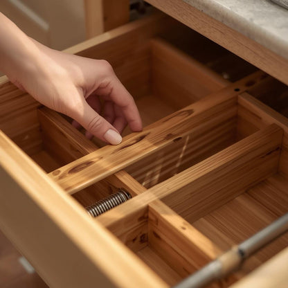 Nest Signature Bamboo Drawer Dividers for Kitchen Organization League City Texas
